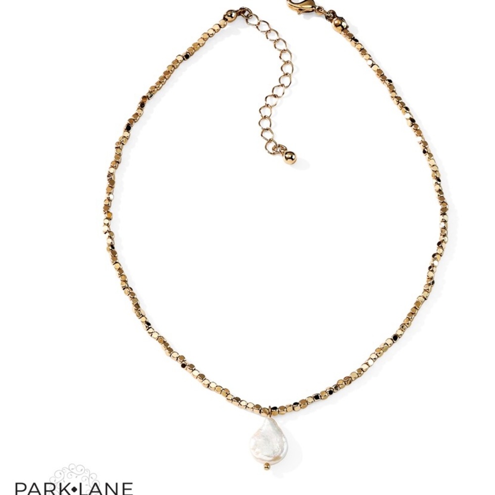 NWOT park lane gold necklace with pearl pendant. Can’t remember the name